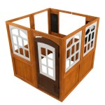 Casuta de joaca Garden View Kidkraft - din lemn pentru copii in gradina 